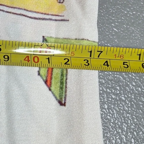 Tory Burch Womens L Silk Blend Laurence Scrapbook Belted Shirtdress - Picture 12 of 16